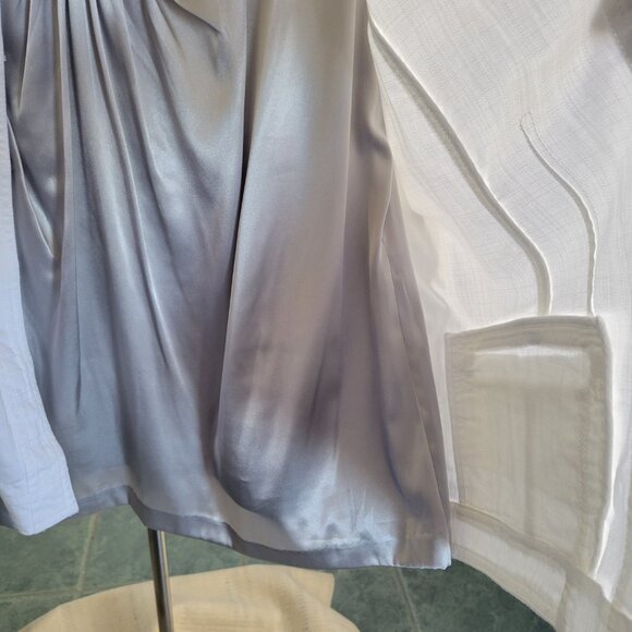 CHICO’s TOP BEADED LILO SILVER MEDALLION JACKET W/Silver Tunic (Size: 2) - Picture 6 of 16